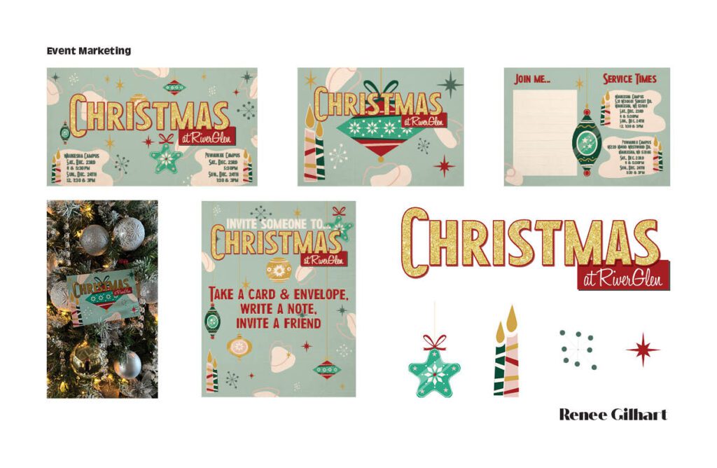 Christmas marketing materials